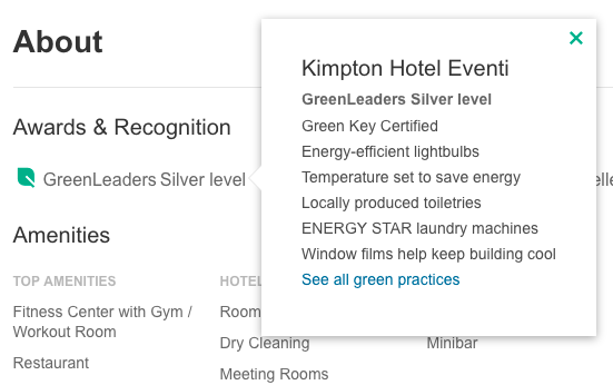 TripAdvisor GreenLeaders Award