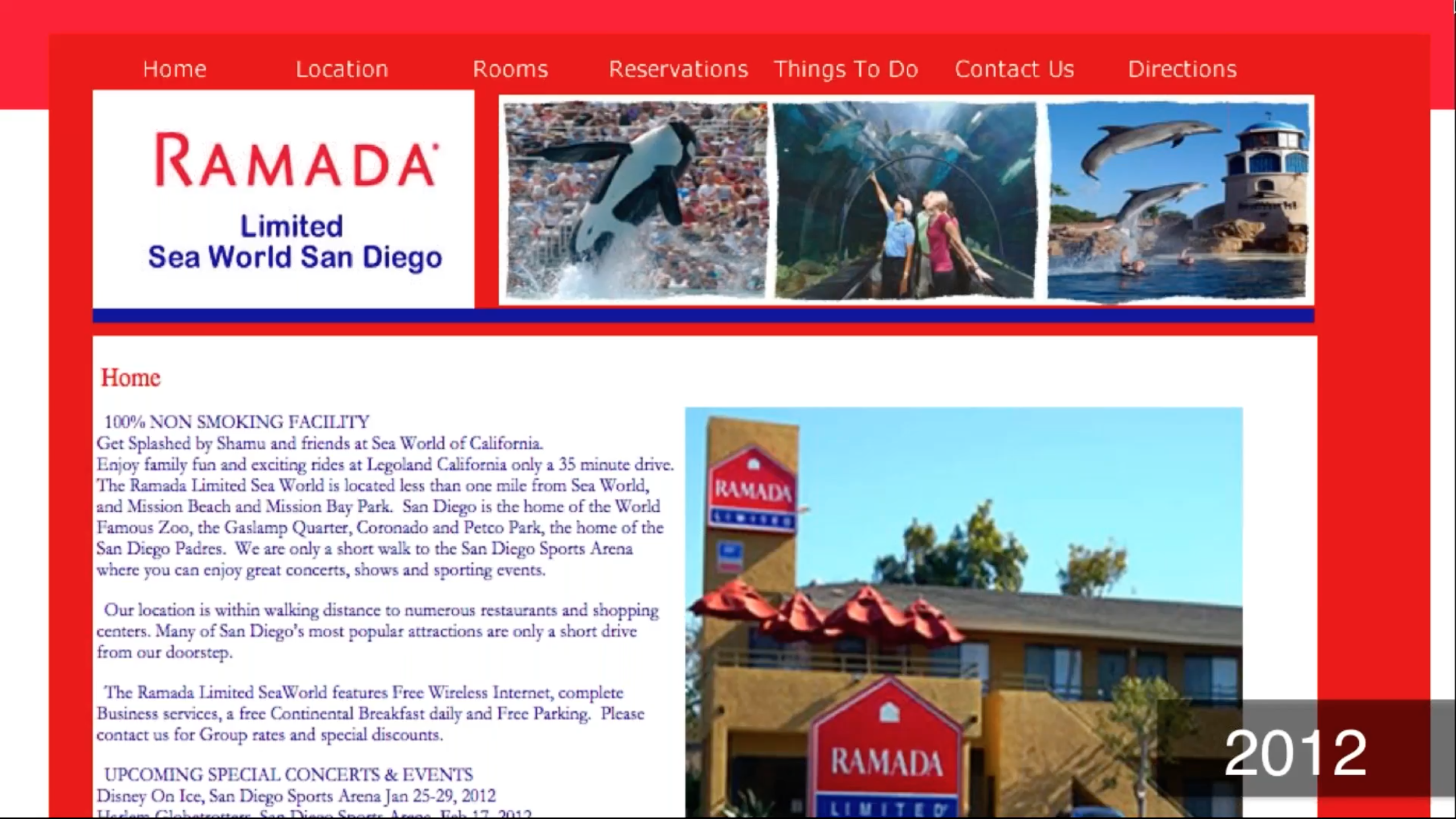 Hotel Website Example 2012