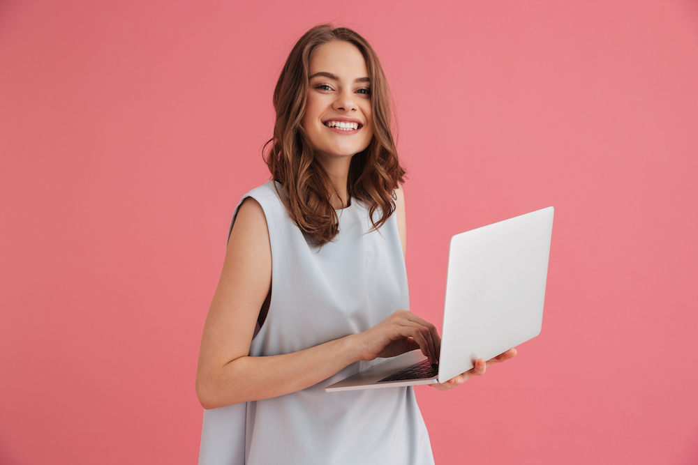 woman on laptop