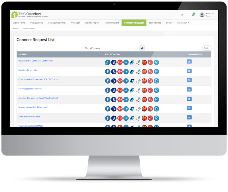 TMG OneView Enterprise Dashboard