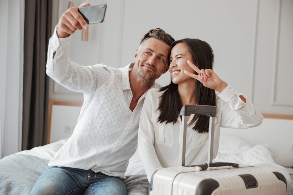 Couple Taking Selfie on Vacation