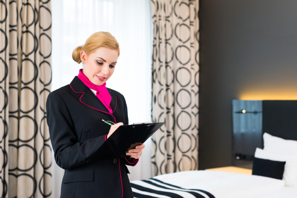 Hotel Manager Reviewing Checklist