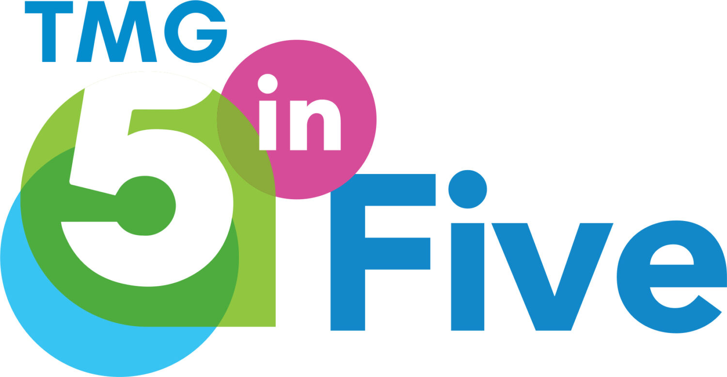 TMG Five in Five Logo TMG Five in Five Logo